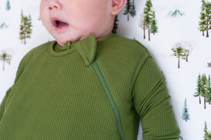 Belan.J Ribbed Bamboo Sleep Sack 1.0 TOG - Olive Green