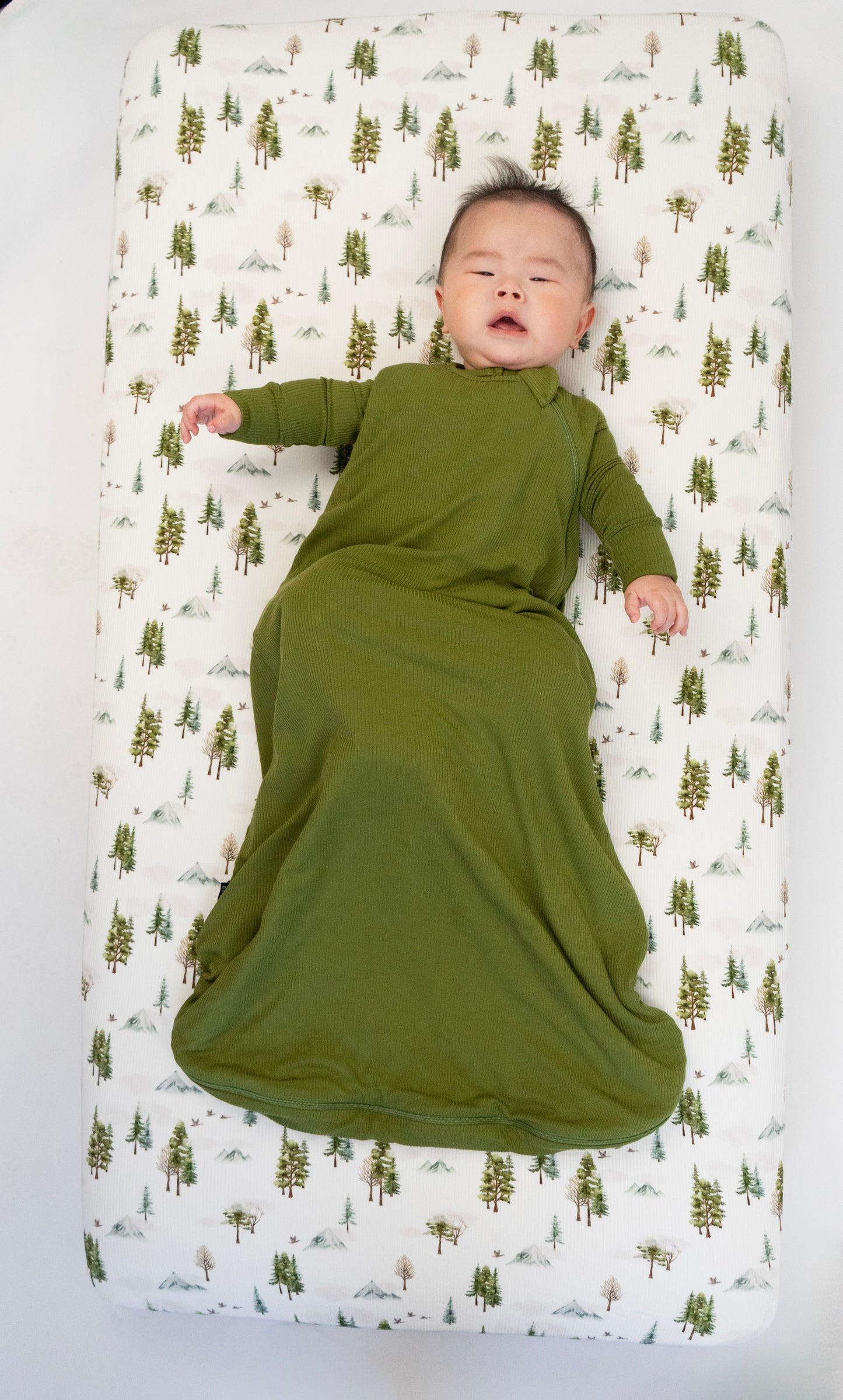 Belan.J Ribbed Bamboo Sleep Sack 1.0 TOG - Olive Green