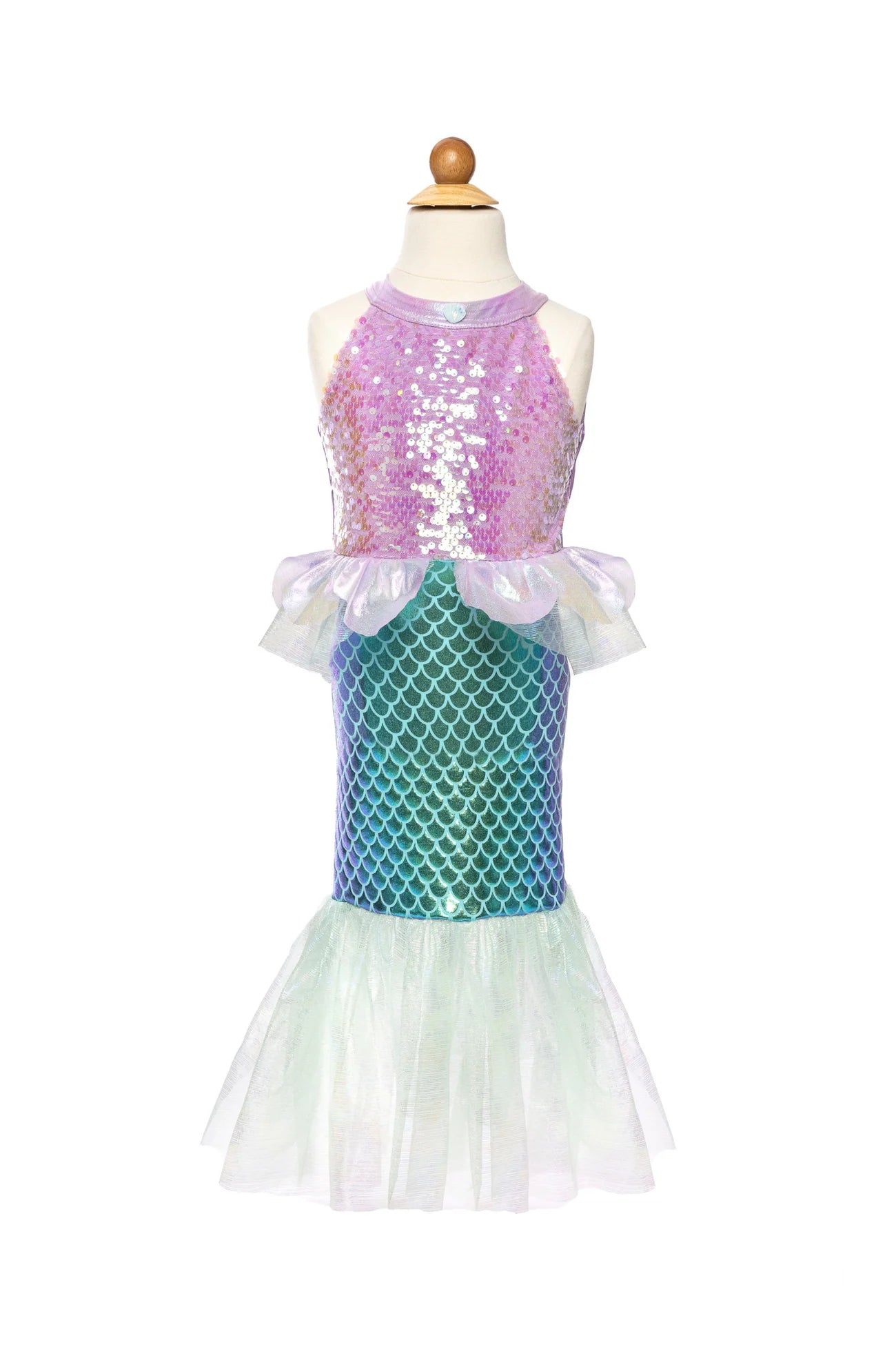 Misty Mermaid Dress - Lilac/ Blue