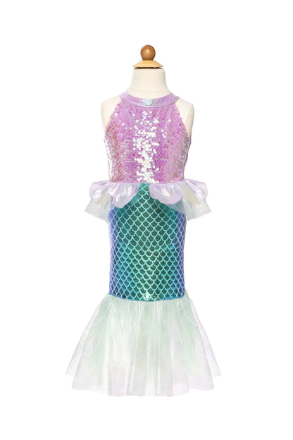 Misty Mermaid Dress - Lilac/ Blue