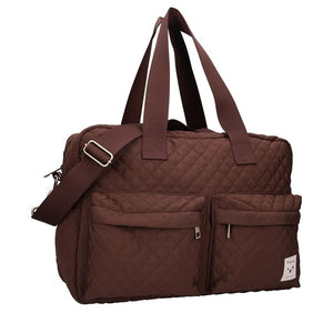 Diaper Bag - Quilted Brown