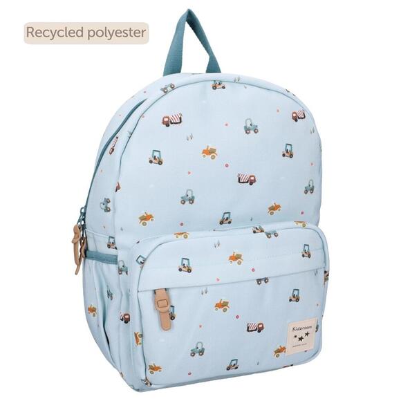 Small Backpack - Blue Vehicles