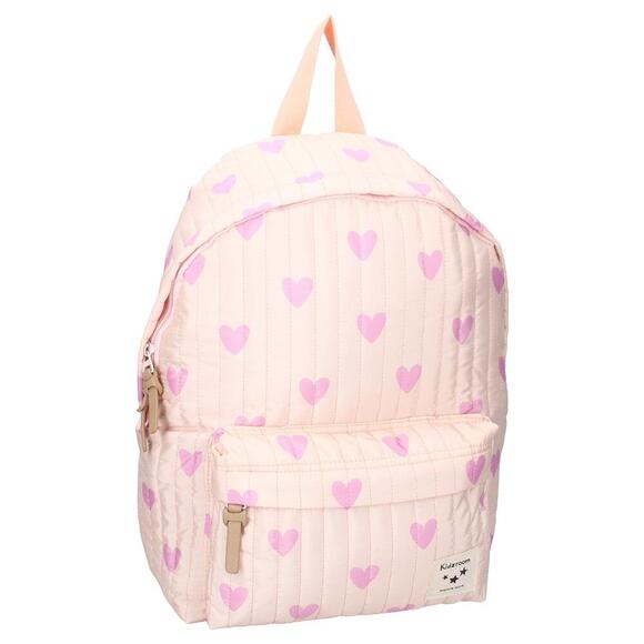 Small Backpack - Quilted Purple Hearts