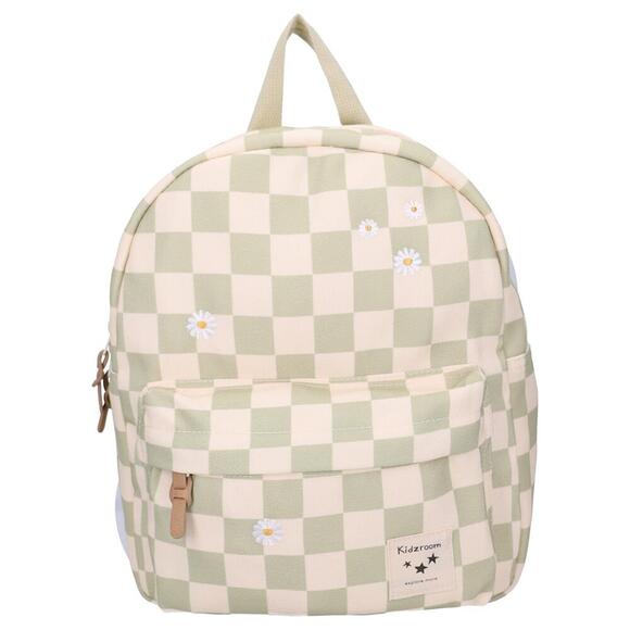 Mini Backpack - Daisy Sage Check