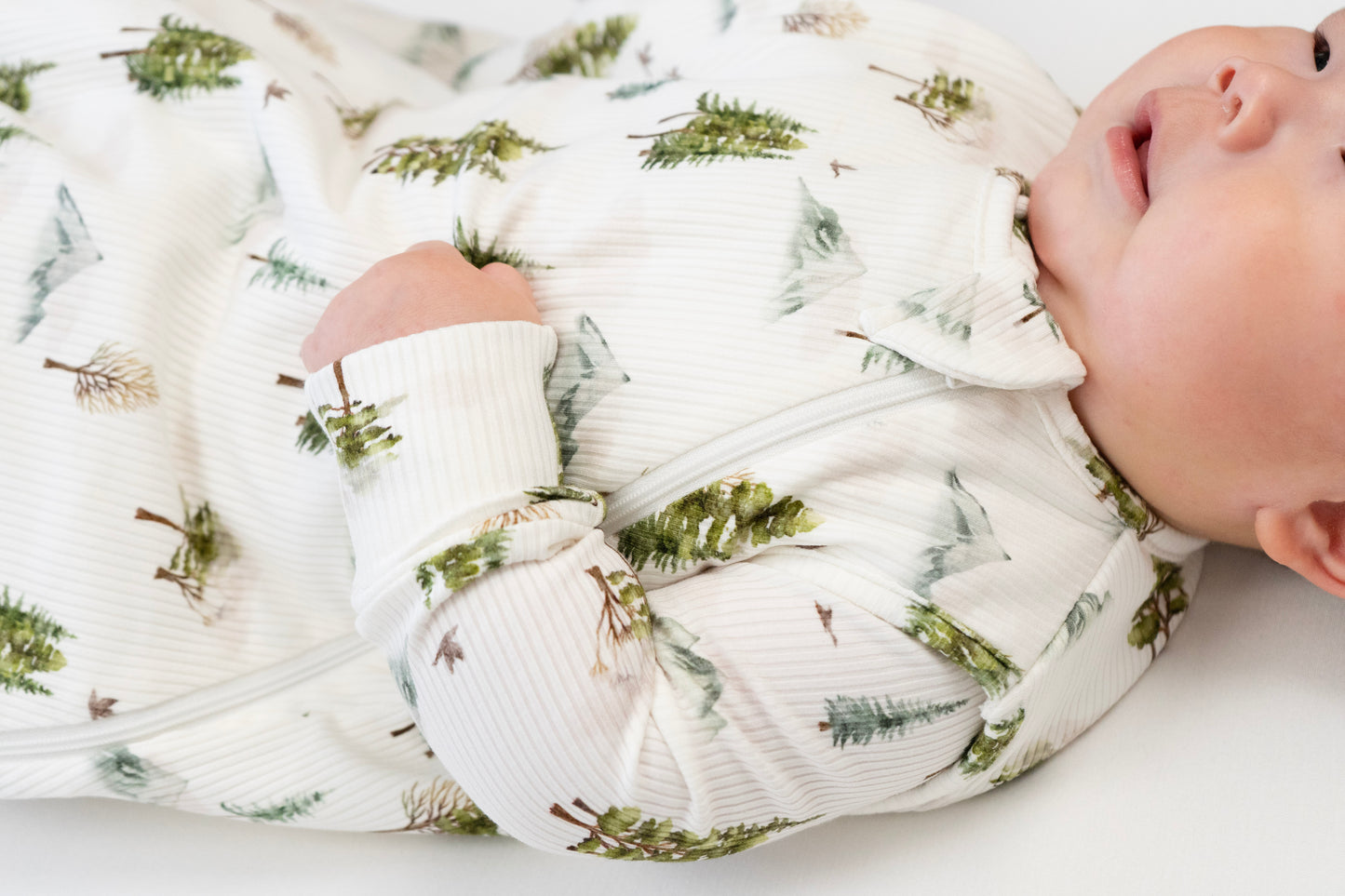 Belan.J Ribbed Bamboo Sleep Sack 1.0 TOG - Misty Forest