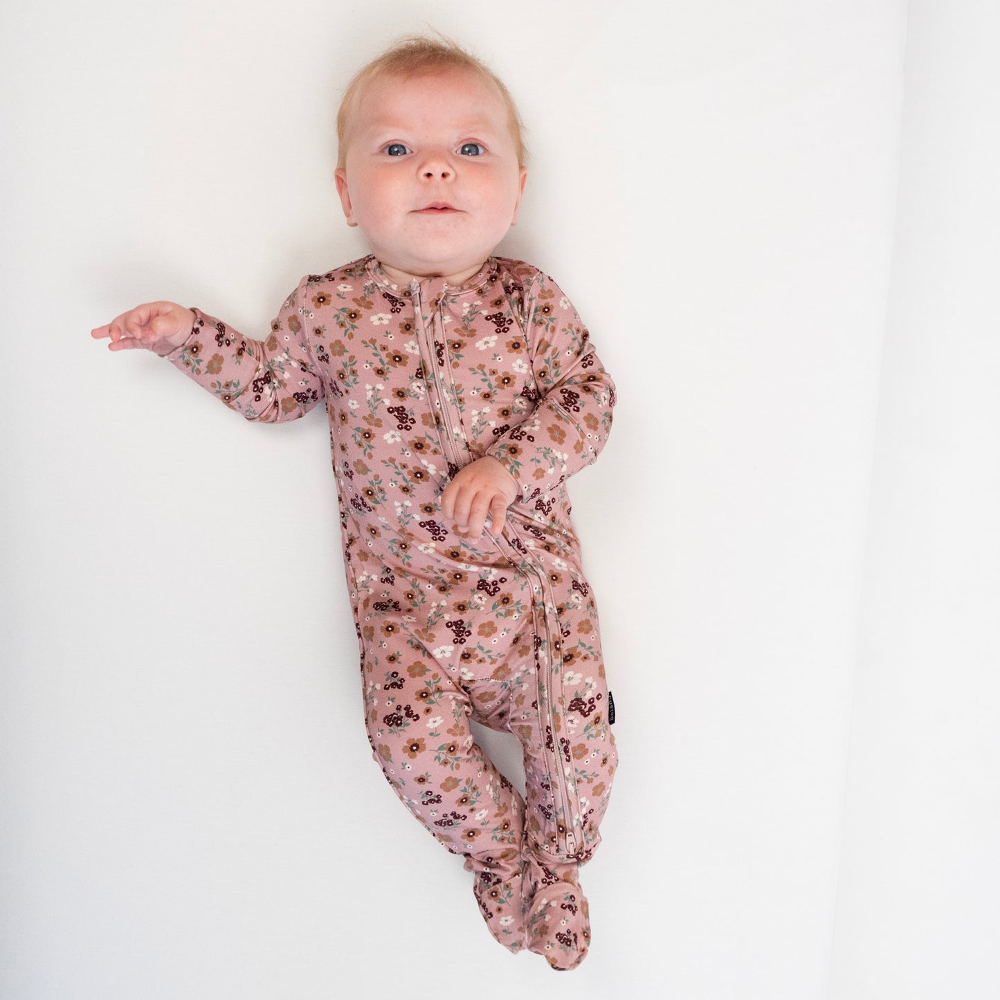 Footed Zipper Sleeper - Velvet Garden