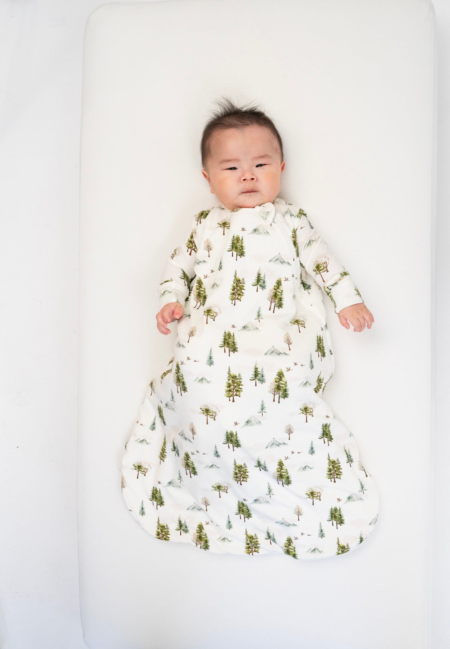 Belan.J Ribbed Bamboo Sleep Sack 1.0 TOG - Misty Forest