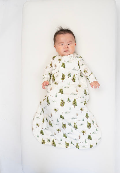 Belan.J Ribbed Bamboo Sleep Sack 1.0 TOG - Misty Forest