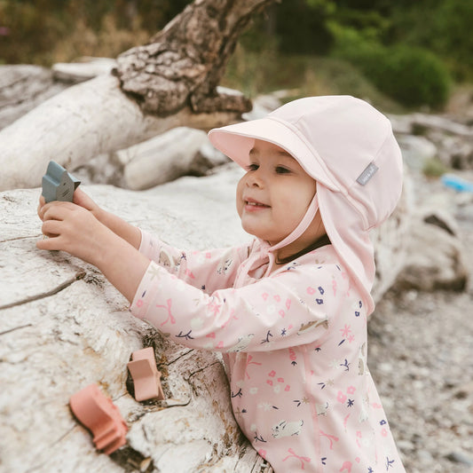 Sun Soft UV Baby Cap - Soft Pink