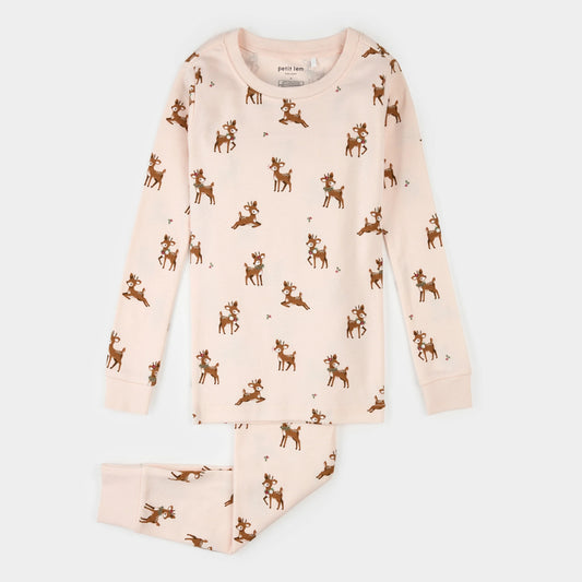 Raindeer Print PJ Set