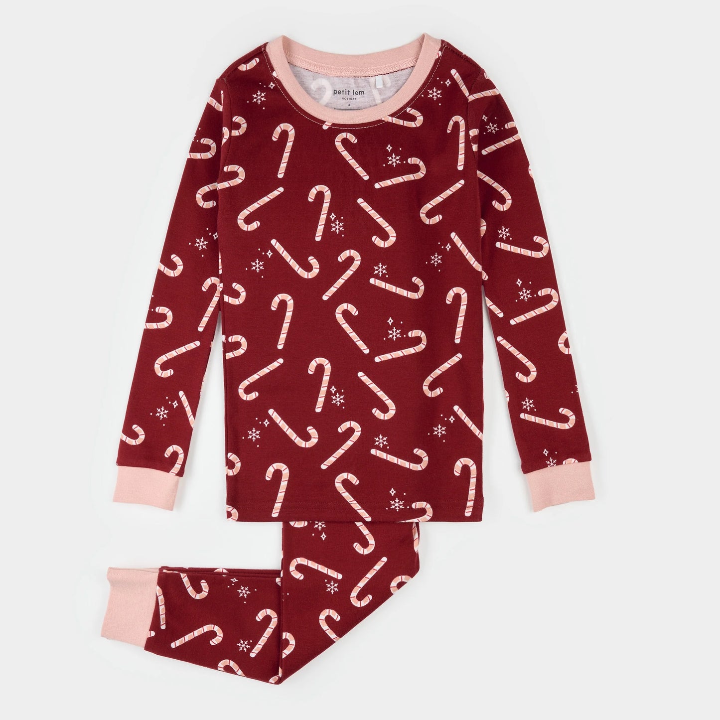 Candycane Print PJ Set