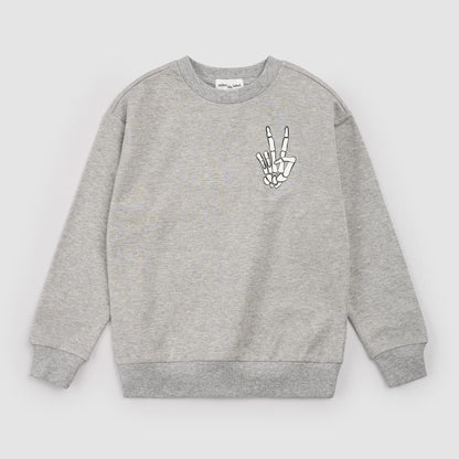 Peace Sign Skeleton Sweatshirt