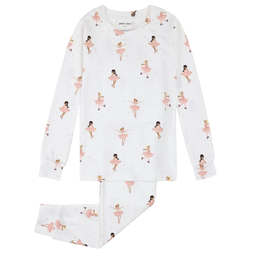 Long Sleeve PJ Set - Figure Skating