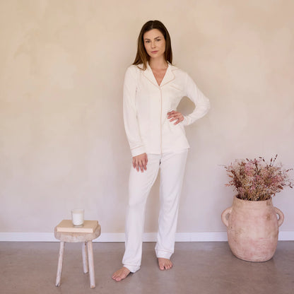 Modal Rib Women's Sleep Set - Ivory