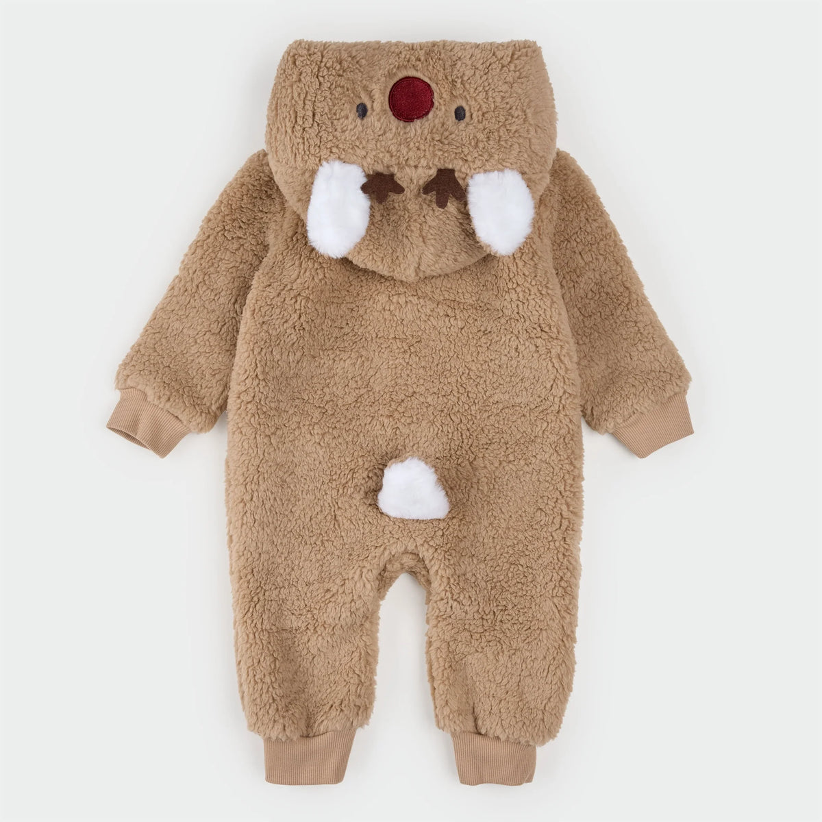 Littlest Reindeer Sherpa Playsuit
