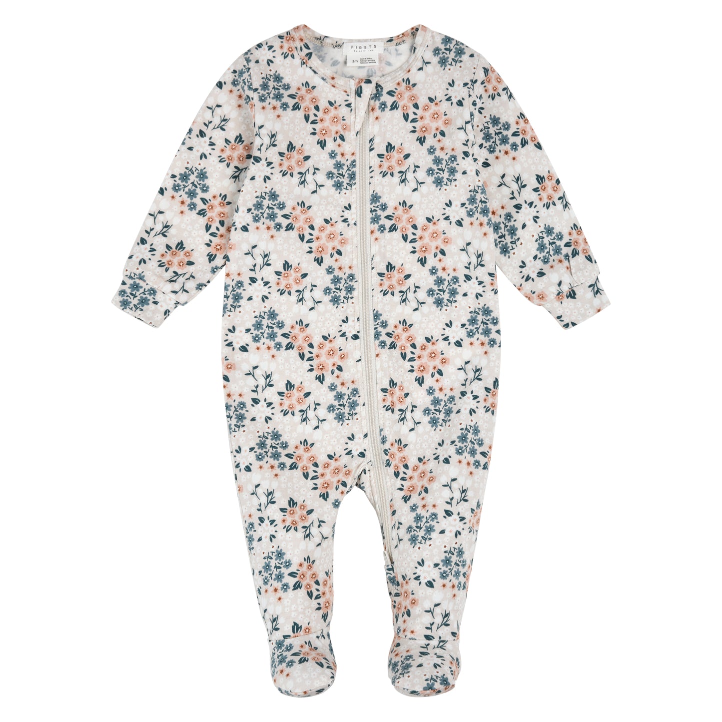 Zipper Sleeper Footless - Floral