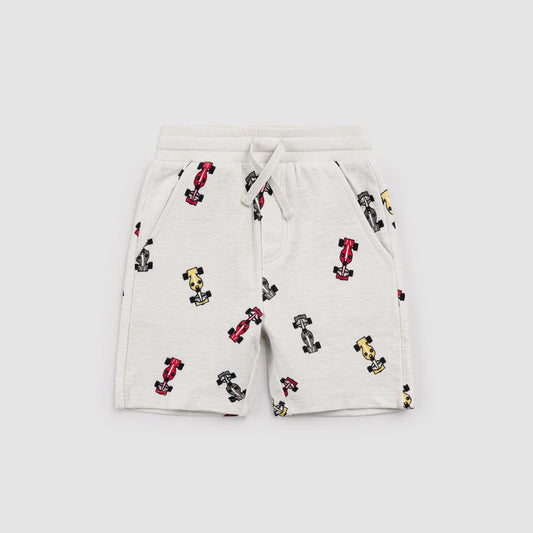 Race Cars on Grey Shorts