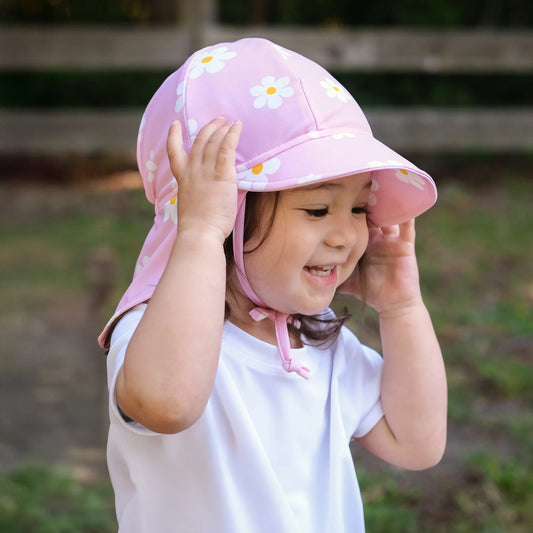 Sun Soft UV Baby Cap - Pink Daisy