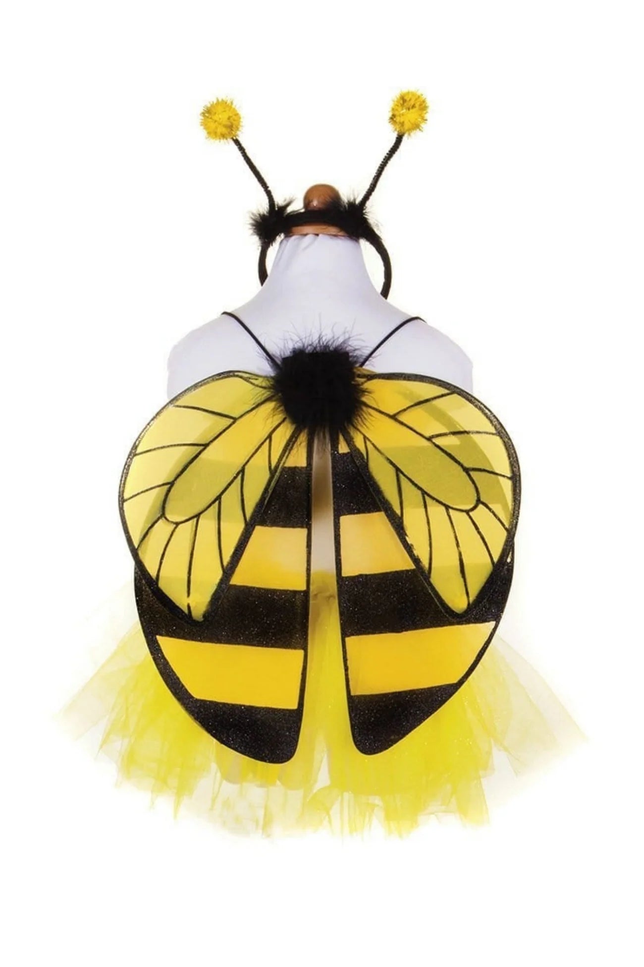 Glitter Bumblebee Tutu with Wings and Headband