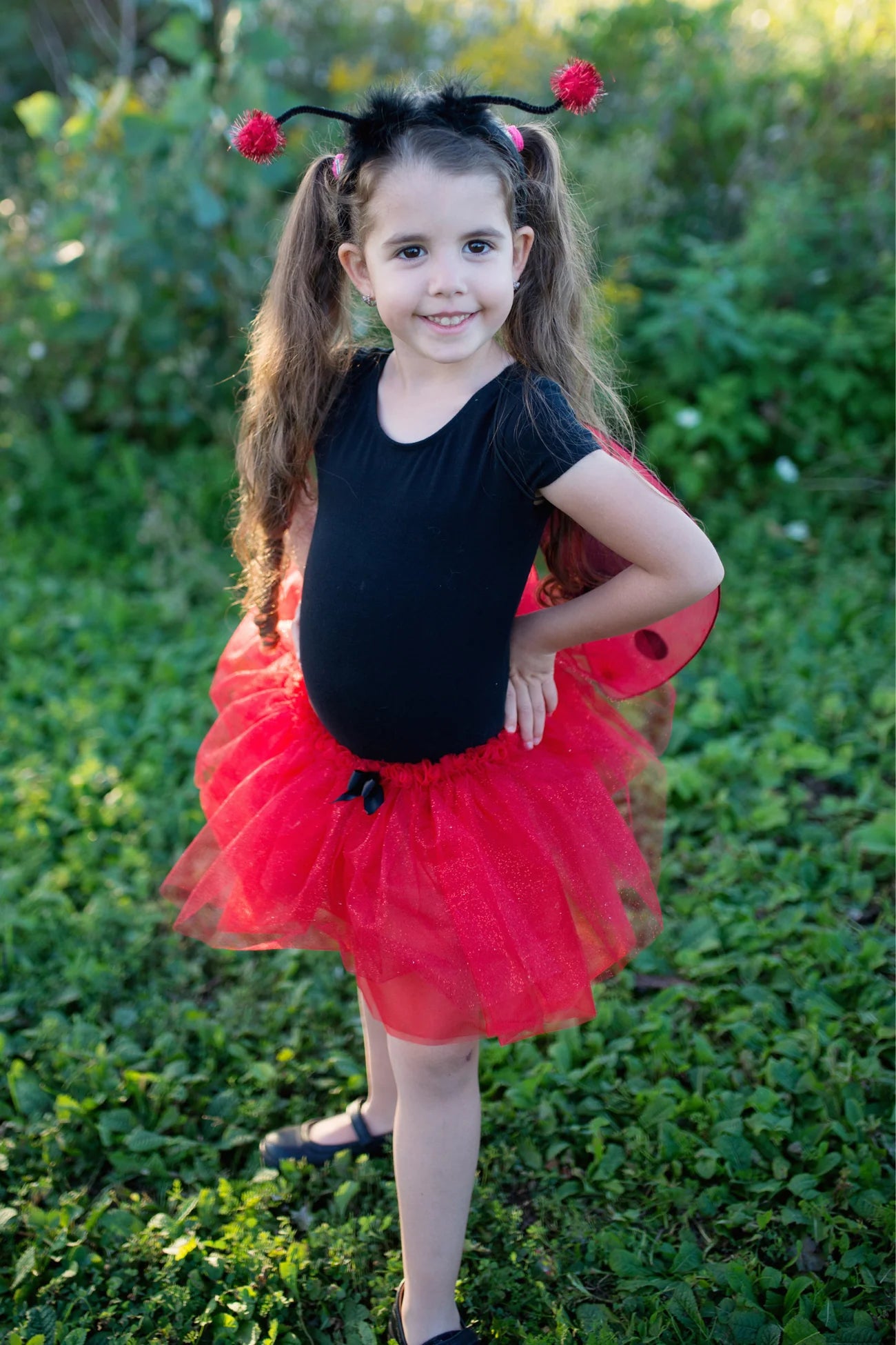 Glitter Ladybug Tutu with Wings and Headband