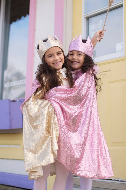 Sequins Cape - Pink