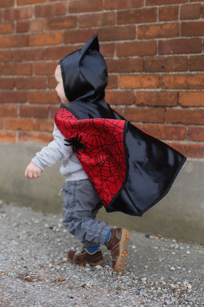 Reversible Toddler Spider/ Bat Cape