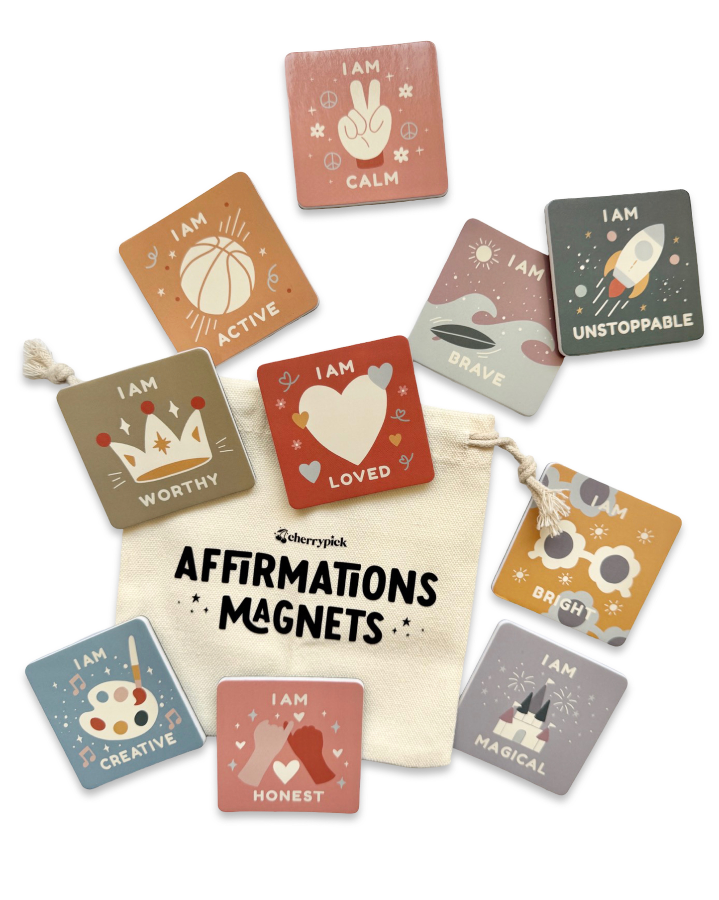 Affirmations Magnets - Soft Foam Magnetic Set