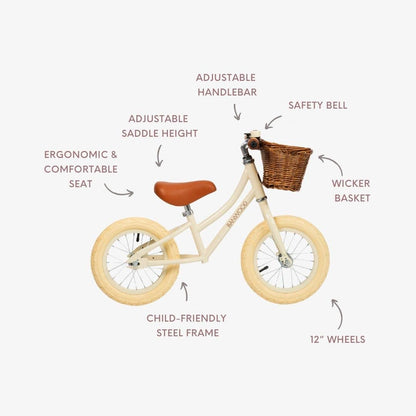 Banwood Balance Bike First Go - Cream
