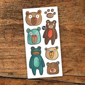 Temporary Tattoos - Smiley Bears
