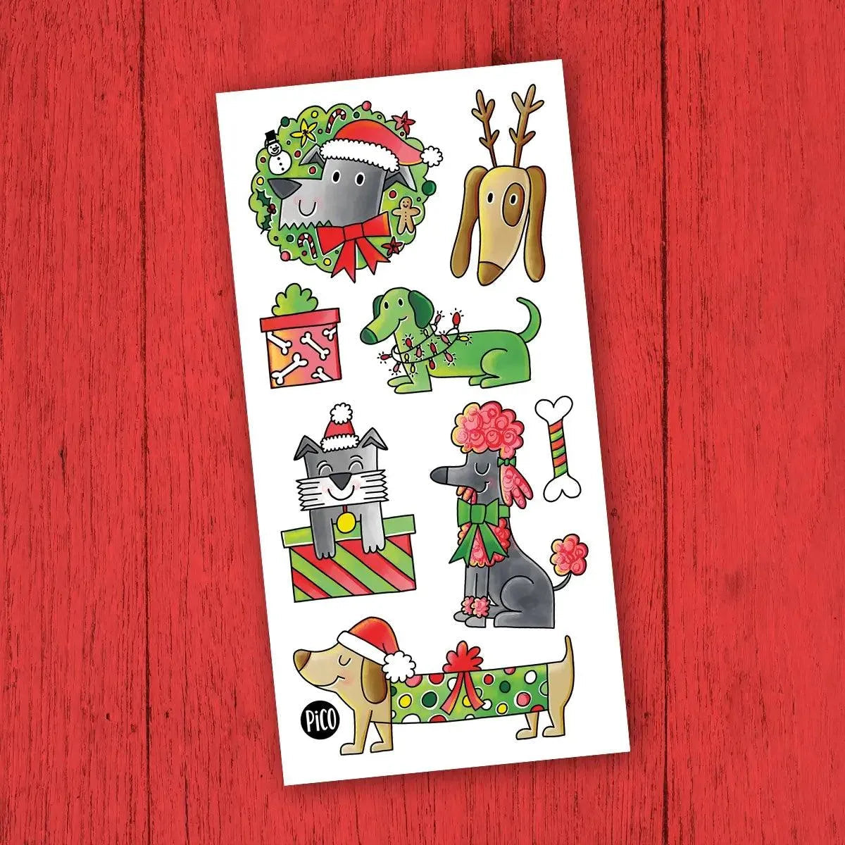 Temporary Tattoos - The Dogs of Christmas