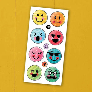 Temporary Tattoos - Emotional Emojis