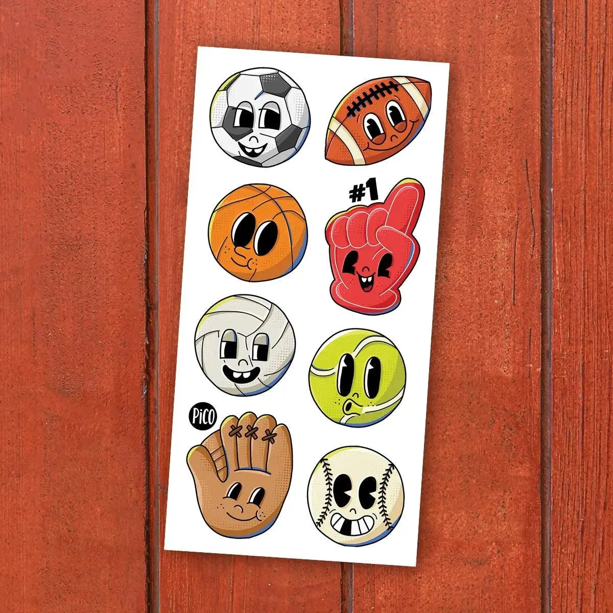Temporary Tattoos - Sports Balls