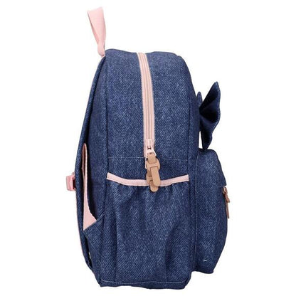 Small Backpack - Denim Bow