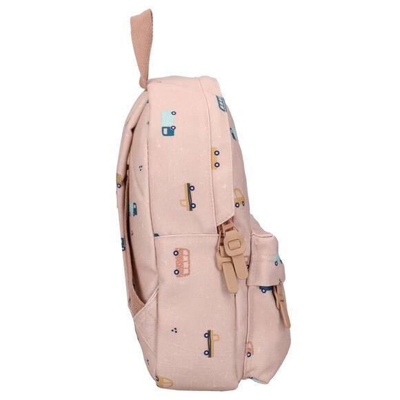 Mini Backpack - Brown Trucks