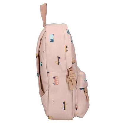 Mini Backpack - Brown Trucks