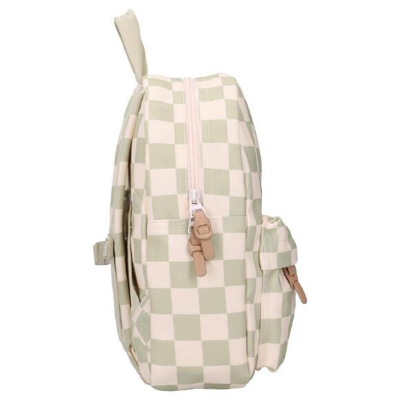 Mini Backpack - Daisy Sage Check