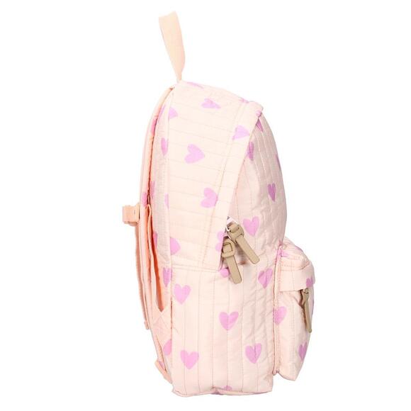 Small Backpack - Quilted Purple Hearts