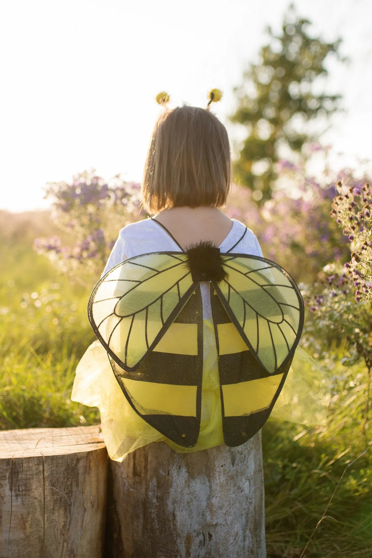 Glitter Bumblebee Tutu with Wings and Headband