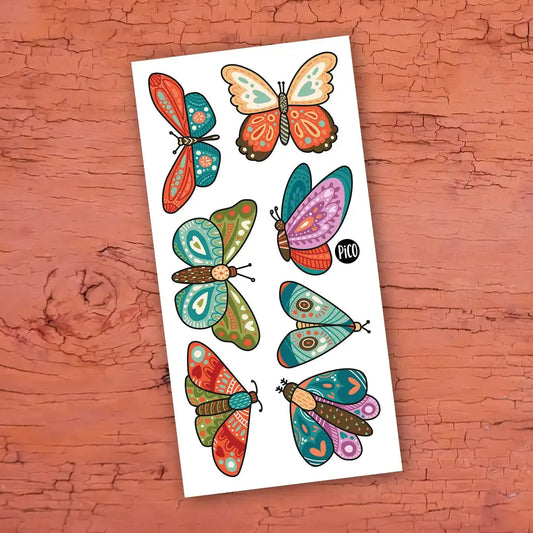 Temporary Tattoos - Rainbow Butterflies