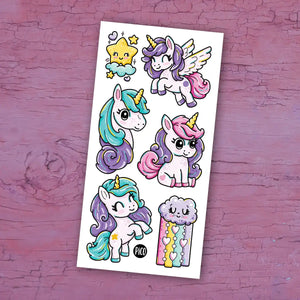 Temporary Tattoos - Rainbow Ponies