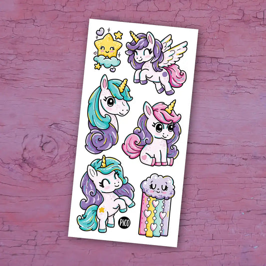 Temporary Tattoos - Rainbow Ponies