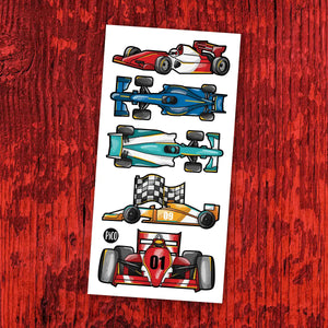 Temporary Tattoos - Race Cars