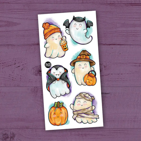 Temporary Tattoos - Halloween Ghosts