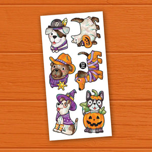 Temporary Tattoos - Costumed Dogs