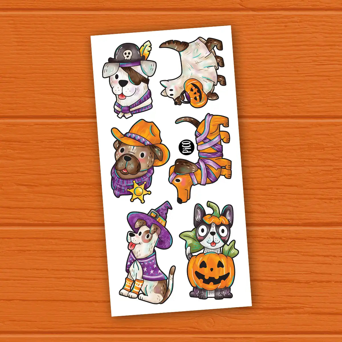 Temporary Tattoos - Costumed Dogs