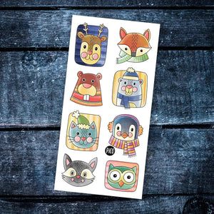 Temporary Tattoos - Winter Animals