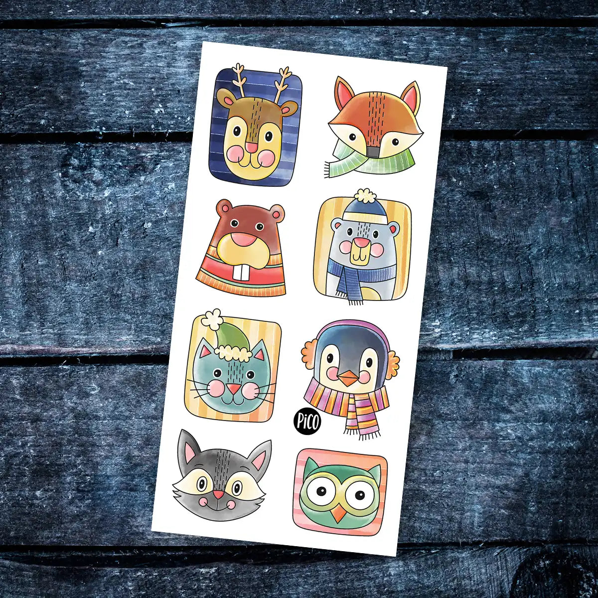 Temporary Tattoos - Winter Animals