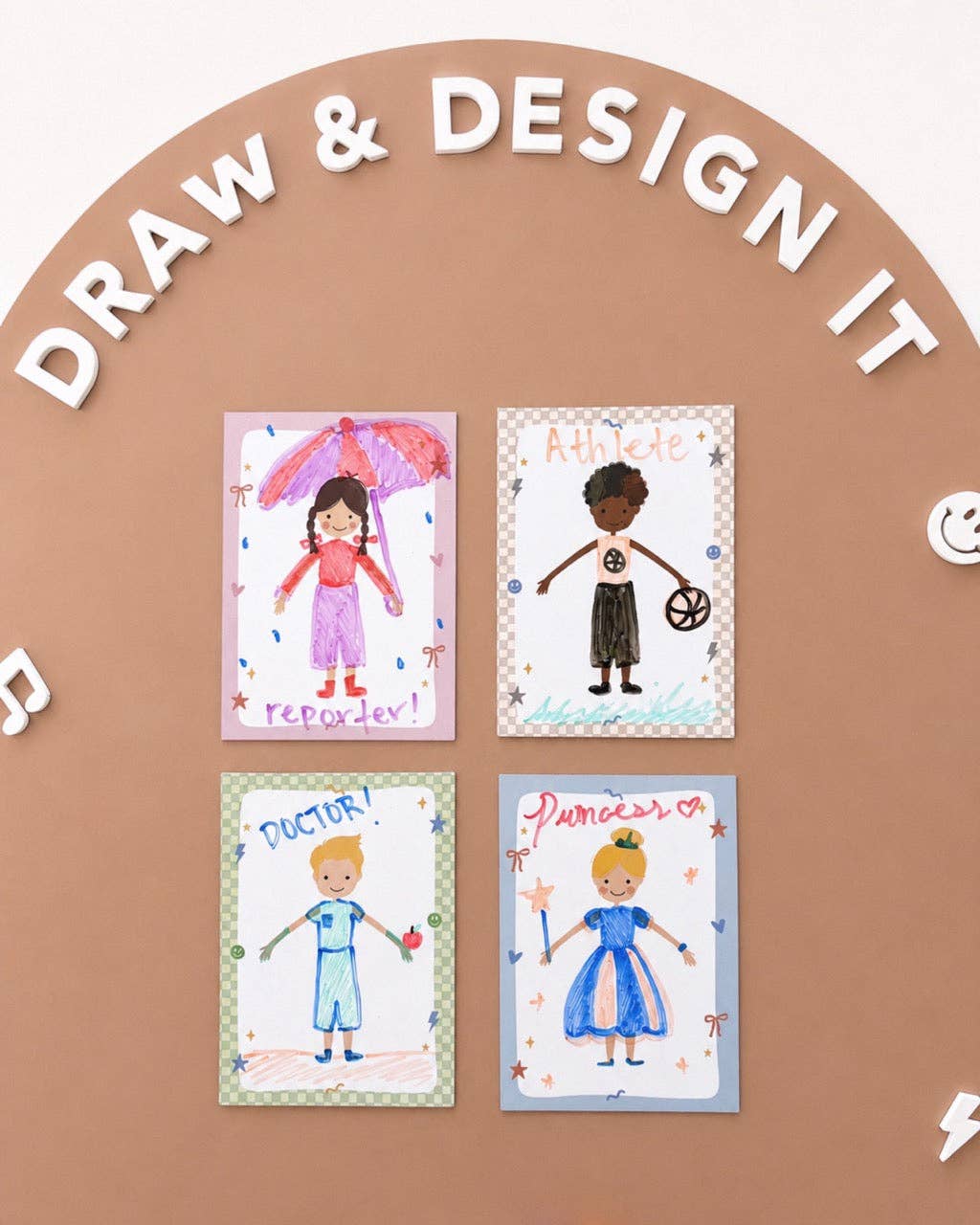 Magnetic Coloring Sheets - Design-a-Doll (8pc Set)