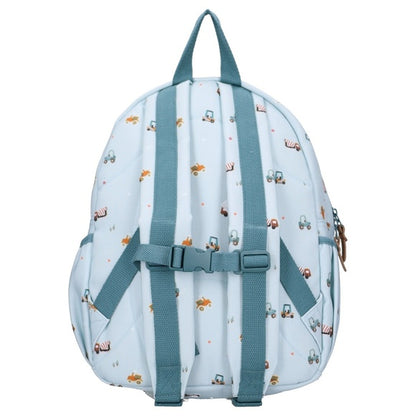 Small Backpack - Blue Vehicles