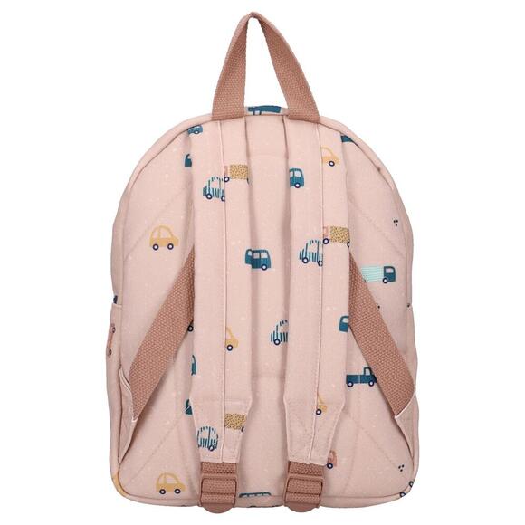 Mini Backpack - Brown Trucks